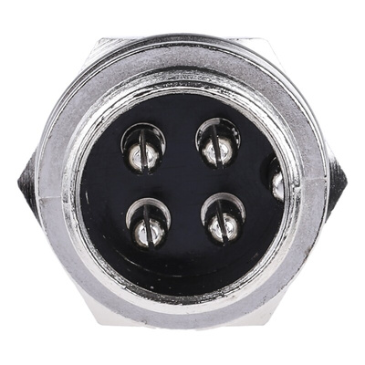 RS PRO Circular Connector, 4 Contacts, Panel Mount, Miniature Connector, Socket, Male