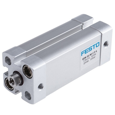 Festo Pneumatic Cylinder 16mm Bore, 40mm Stroke, ADN Series, Double Acting