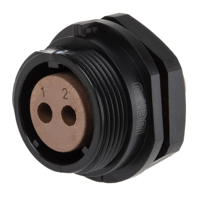 RS PRO Circular Connector, 2 Contacts, Panel Mount, Socket, Female, IP68