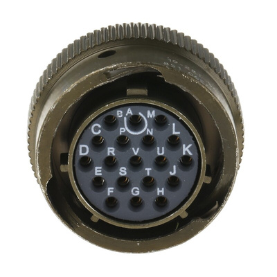 Souriau, 851 19 Way Cable Mount MIL Spec Circular Connector Plug, Socket Contacts,Shell Size 14, Bayonet Coupling,