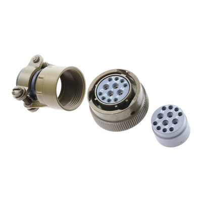 Souriau, 851 12 Way Cable Mount MIL Spec Circular Connector Plug, Socket Contacts,Shell Size 14, Bayonet Coupling,