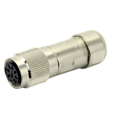 Amphenol Industrial, C091 8 Pole M16 Din, DIN EN 61076-2-106, 7A, 100 V IP67, Screw Coupling, Female, Cable Mount