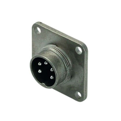 Amphenol Industrial, C091 5 Pole M16 Din, DIN EN 61076-2-106, 7A, 300 V IP67, Screw Coupling, Male, Panel Mount