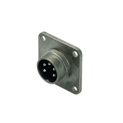 Amphenol Industrial, C091 6 Pole M16 Din, DIN EN 61076-2-106, 7A, 300 V IP67, Screw Coupling, Male, Panel Mount