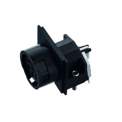Amphenol Industrial, T34 6 Pole Right Angle M16 Din, DIN EN 61076-2-106, 7A, 300 V IP40, Bayonet, Female, Cable Mount
