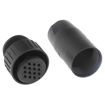 Hirschmann, CM 14 Way Cable Mount MIL Spec Circular Connector Receptacle, Socket Contacts,Shell Size 20, Screw