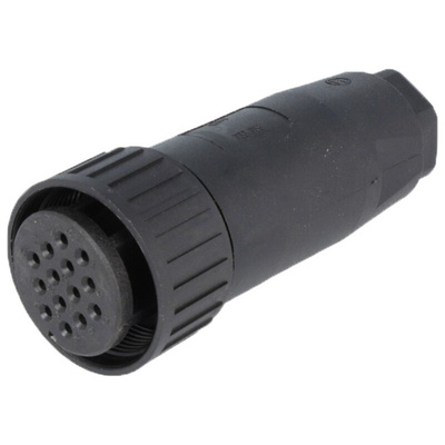 Hirschmann, CM 14 Way Cable Mount MIL Spec Circular Connector Receptacle, Socket Contacts,Shell Size 20, Screw