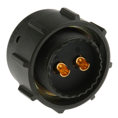Amphenol, 62GB 2 Way Cable Mount MIL Spec Circular Connector Plug, Pin Contacts,Shell Size 14, Bayonet Coupling,