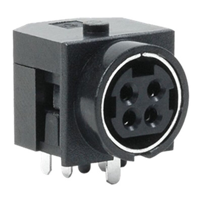 CUI 4 Pole Din, Female, Through Hole