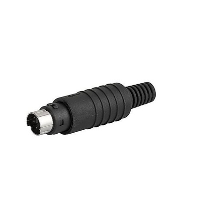 Schurter, 4850 6 Pole Solder Din, 1A, 100 VAC, Threaded, Plug, Cable