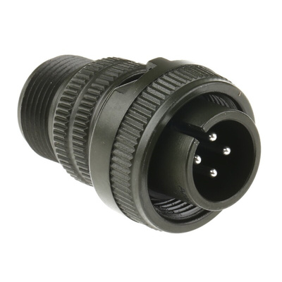 Amphenol, MS3106A 4 Way Cable Mount MIL Spec Circular Connector, Pin Contacts,Shell Size 14S, Screw Coupling,