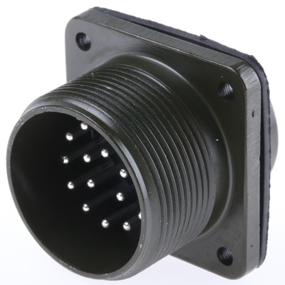 Amphenol, MS3102A 17 Way Box Mount MIL Spec Circular Connector Receptacle, Pin Contacts,Shell Size 20, Screw Coupling,