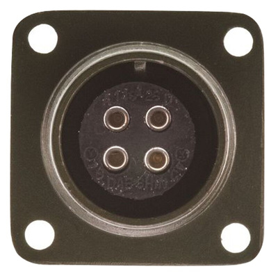 Amphenol, MS3102A 4 Way Box Mount MIL Spec Circular Connector Receptacle, Socket Contacts,Shell Size 14S, Screw