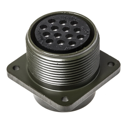 Amphenol Industrial, MS3102A 14 Way Box Mount MIL Spec Circular Connector Receptacle, Socket Contacts,Shell Size 20,