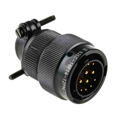 Amphenol Limited MIL Spec Circular Connector, 12 Contacts, Cable Mount, Plug, Male, 62LC Series