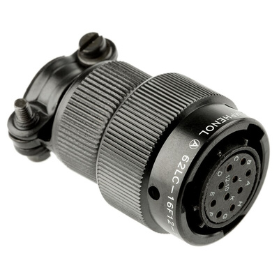 Amphenol MIL Spec Circular Connector, 10 Contacts, Cable Mount, Plug, Female, 62LC Series