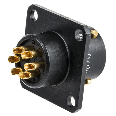 Amphenol Limited MIL Spec Circular Connector, 6 Contacts, Panel Mount, Socket, Female, 62LC Series