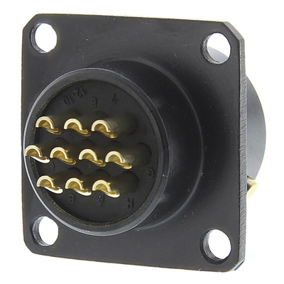 Amphenol MIL Spec Circular Connector, 10 Contacts, Panel Mount, Socket, Female, 62LC Series
