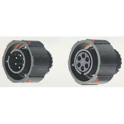 Amphenol, 97B 14 Way Cable Mount MIL Spec Circular Connector Plug, Pin Contacts,Shell Size 22, Bayonet Coupling,