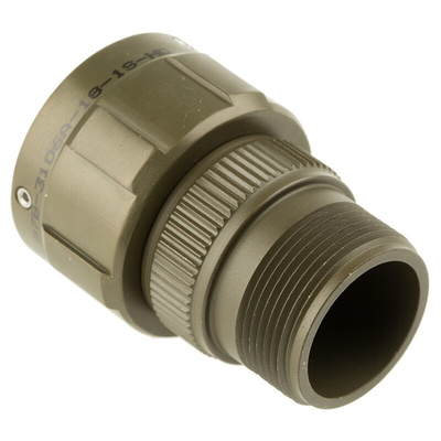 Amphenol, 97B 10 Way Cable Mount MIL Spec Circular Connector Plug, Socket Contacts,Shell Size 18, Bayonet Coupling,
