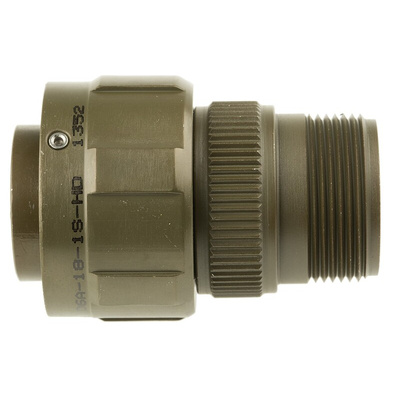 Amphenol, 97B 10 Way Cable Mount MIL Spec Circular Connector Plug, Socket Contacts,Shell Size 18, Bayonet Coupling,