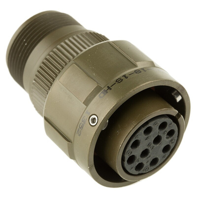 Amphenol, 97B 10 Way Cable Mount MIL Spec Circular Connector Plug, Socket Contacts,Shell Size 18, Bayonet Coupling,