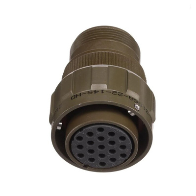 Amphenol, 97B 19 Way Cable Mount MIL Spec Circular Connector Plug, Socket Contacts,Shell Size 22, Bayonet Coupling,