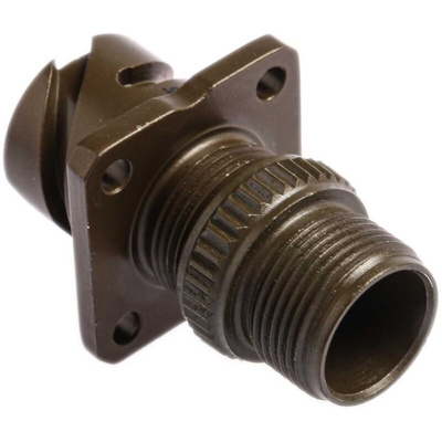 Amphenol, 97B 3 Way Wall Mount MIL Spec Circular Connector Receptacle, Pin Contacts,Shell Size 10SL, Bayonet Coupling,