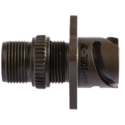 Amphenol, 97B 3 Way Wall Mount MIL Spec Circular Connector Receptacle, Pin Contacts,Shell Size 10SL, Bayonet Coupling,