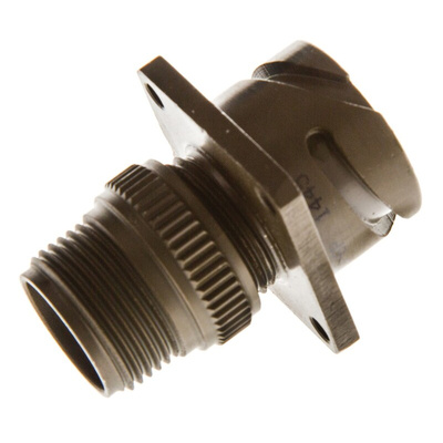 Amphenol Limited, 97B 6 Way Wall Mount MIL Spec Circular Connector Receptacle, Pin Contacts,Shell Size 14S, Bayonet
