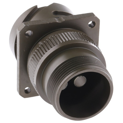 Amphenol Limited, 97B 4 Way Wall Mount MIL Spec Circular Connector Receptacle, Pin Contacts,Shell Size 22, Bayonet