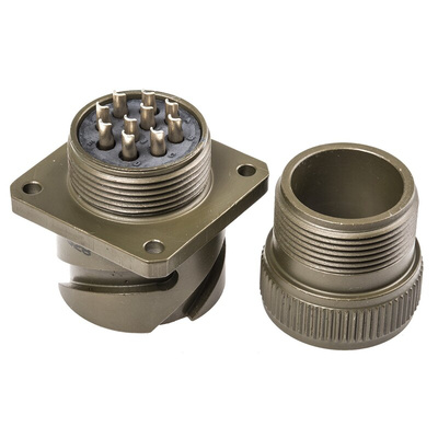 Amphenol, 97B 10 Way Wall Mount MIL Spec Circular Connector Receptacle, Socket Contacts,Shell Size 18, Bayonet