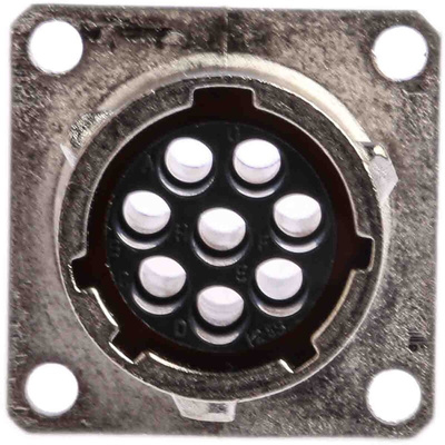Souriau, UTO 8 Way Wall Mount MIL Spec Circular Connector Receptacle, Socket Contacts,Shell Size 12, Bayonet Coupling