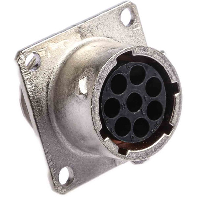 Souriau, UTO 8 Way Wall Mount MIL Spec Circular Connector Receptacle, Socket Contacts,Shell Size 12, Bayonet Coupling