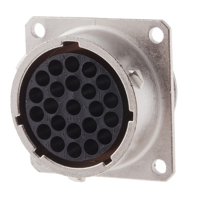 Souriau, UTO 23 Way Wall Mount MIL Spec Circular Connector Receptacle, Socket Contacts,Shell Size 18, Bayonet Coupling