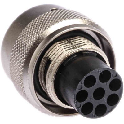 Souriau, UTO 8 Way Cable Mount MIL Spec Circular Connector Plug, Pin Contacts,Shell Size 12, Bayonet Coupling,