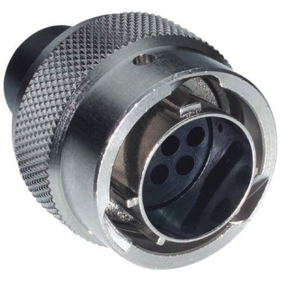 Souriau, UTO 6 Way Cable Mount MIL Spec Circular Connector Plug, Pin Contacts,Shell Size 10, Bayonet Coupling,