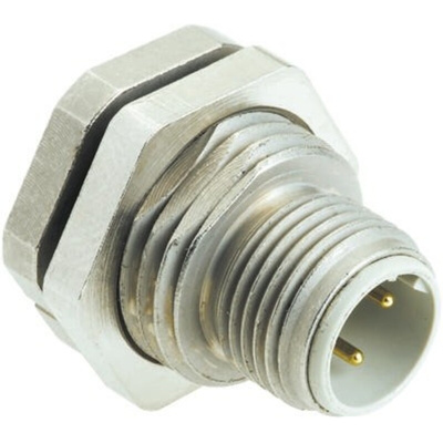 HARTING 4 Pole Din Plug, Male, Panel Mount