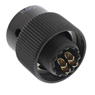 Amphenol Limited, 62GB 4 Way Cable Mount MIL Spec Circular Connector Plug, Pin Contacts,Shell Size 8, Bayonet Coupling,