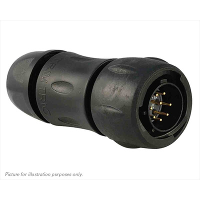 Souriau, UTS 8 Way Cable Mount MIL Spec Circular Connector Plug, Pin Contacts,Shell Size 12, Bayonet, MIL-DTL-26482