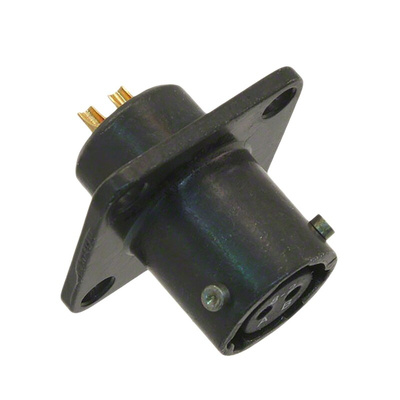 Amphenol, PT 2 Way Panel Mount MIL Spec Circular Connector Receptacle, Socket Contacts,Shell Size 8, Bayonet,