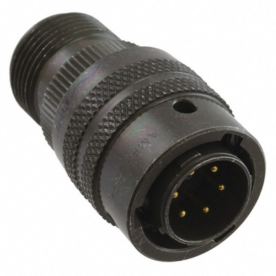 Amphenol, PT 6 Way Cable Mount MIL Spec Circular Connector Plug, Pin Contacts,Shell Size 10, Bayonet, MIL-DTL-26482