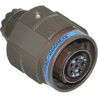 Amphenol Limited, D38999 6 Way Free Hanging MIL Spec Circular Connector Plug, Socket Contacts,Shell Size 9, Quick