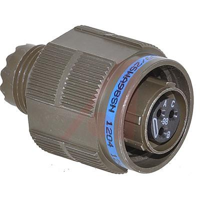Amphenol Limited, D38999 3 Way Free Hanging MIL Spec Circular Connector Plug, Socket Contacts,Shell Size 9, Quick