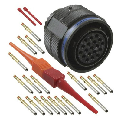 Amphenol Limited, D38999 19 Way Free Hanging MIL Spec Circular Connector Plug, Socket Contacts,Shell Size 15, Quick