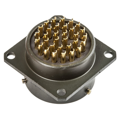 Amphenol Limited, 62GB 32 Way Box Mount MIL Spec Circular Connector Receptacle, Socket Contacts,Shell Size 18, Bayonet