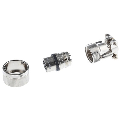 ITT Cannon, CA-COM 6 Way Cable Mount MIL Spec Circular Connector Plug, Socket Contacts,Shell Size 14S, Bayonet Coupling
