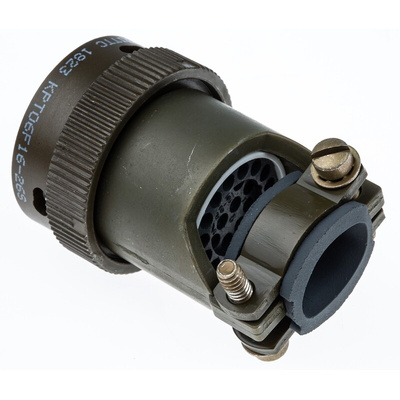 ITT Cannon, KPT 26 Way Cable Mount MIL Spec Circular Connector Plug, Socket Contacts,Shell Size 16, Bayonet Coupling