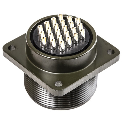 Amphenol Industrial, MS3102A 24 Way Box Mount MIL Spec Circular Connector Receptacle, Pin Contacts,Shell Size 24, Screw
