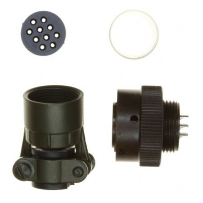 Souriau, 851 10 Way Cable Mount MIL Spec Circular Connector Plug, Pin Contacts,Shell Size 12, Bayonet, MIL-C-26482 G